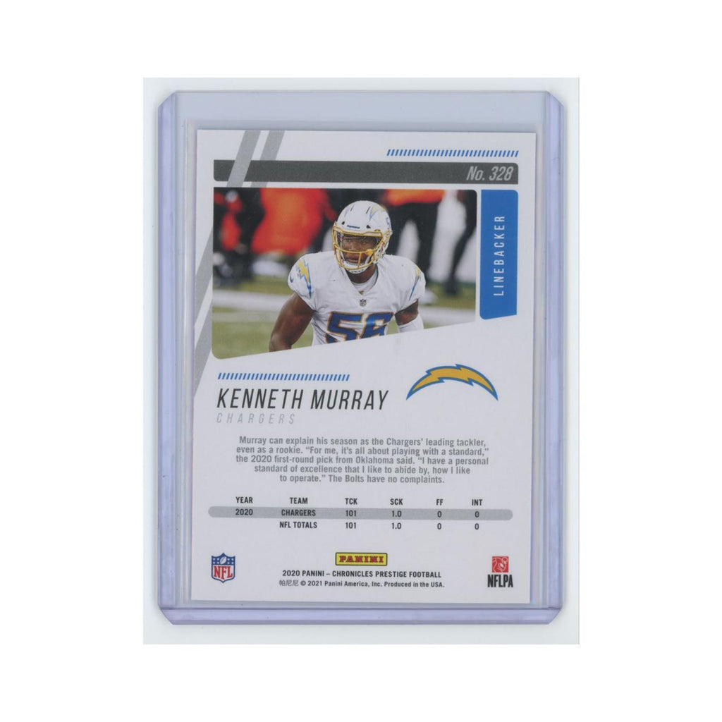 Kenneth Murray Rookie 2020 Panini Chronicles Prestige #328 Chargers NM