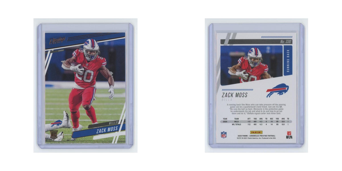 Zack Moss Rookie 2020 Panini Chronicles Prestige #330 Buffalo Bills NM