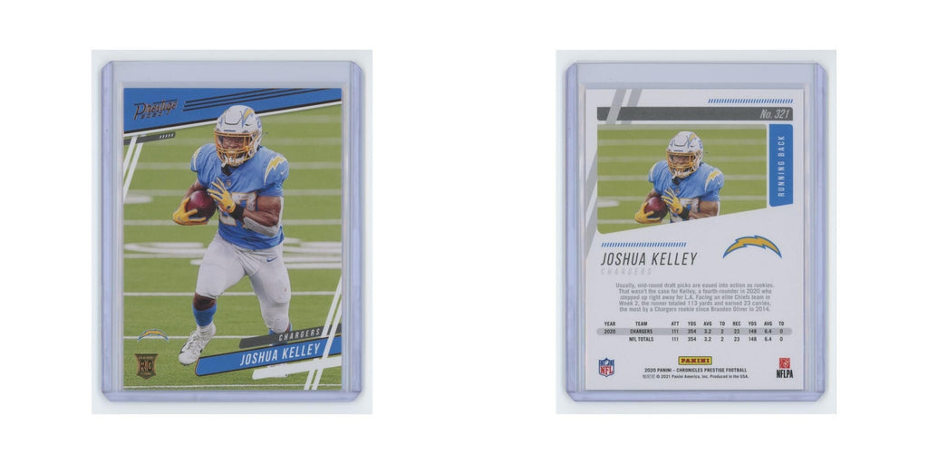 Joshua Kelley Rookie 2020 Panini Chronicles Prestige #321 Chargers NM