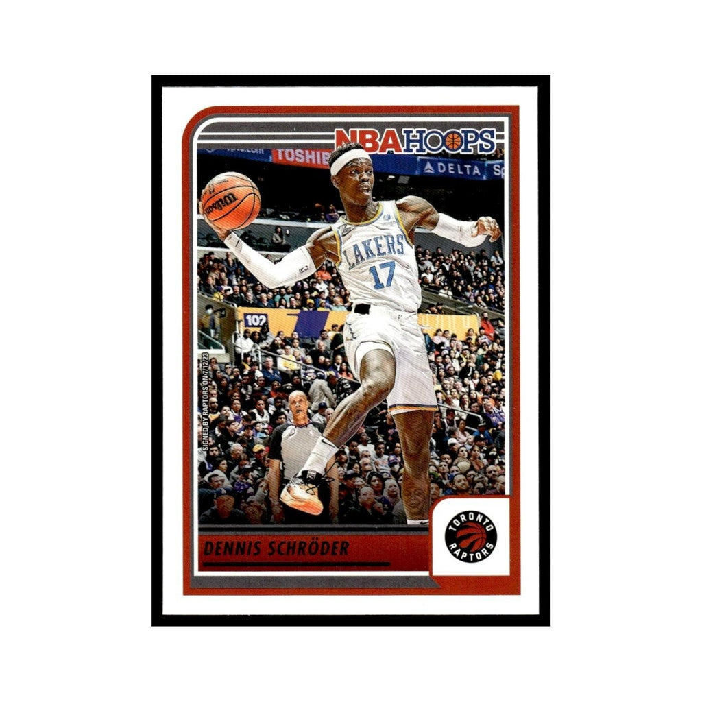 Dennis Schroder 2023 NBA Hoops #77 Toronto Raptors Basketball Card NM