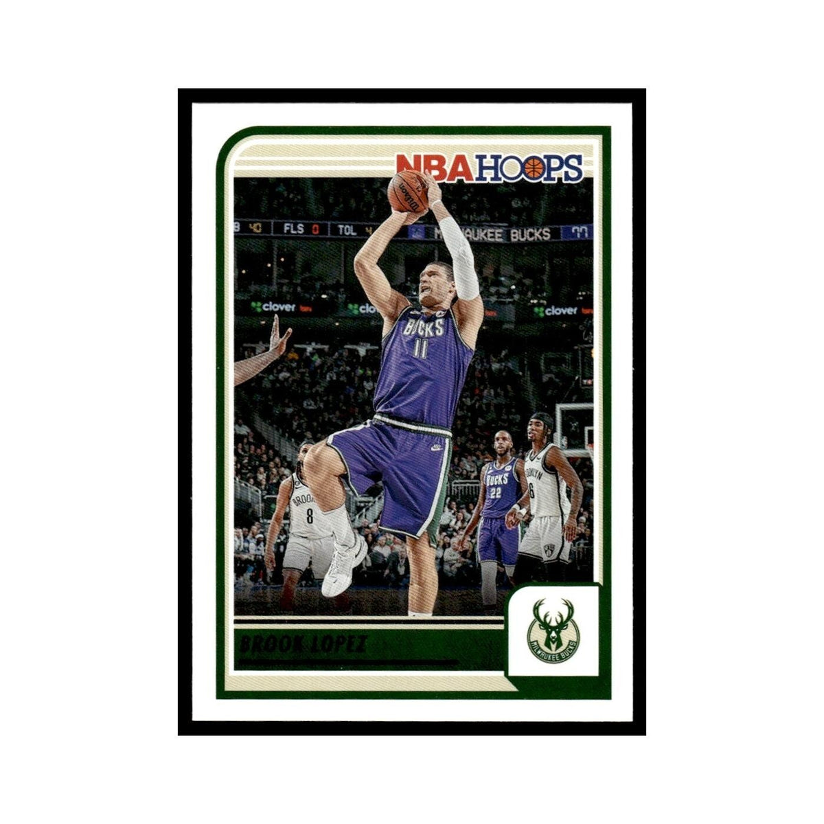 Brook Lopez 2023 NBA Hoops #175 Milwaukee Bucks Basketball Card NM