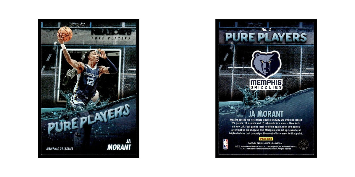 Ja Morant 2023 NBA Hoops #2 Memphis Grizzlies Basketball Card NM