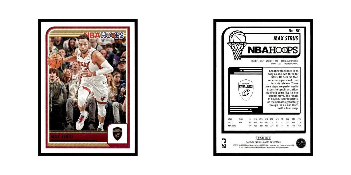 Max Strus 2023 NBA Hoops #80 Cleveland Cavaliers Basketball Card NM