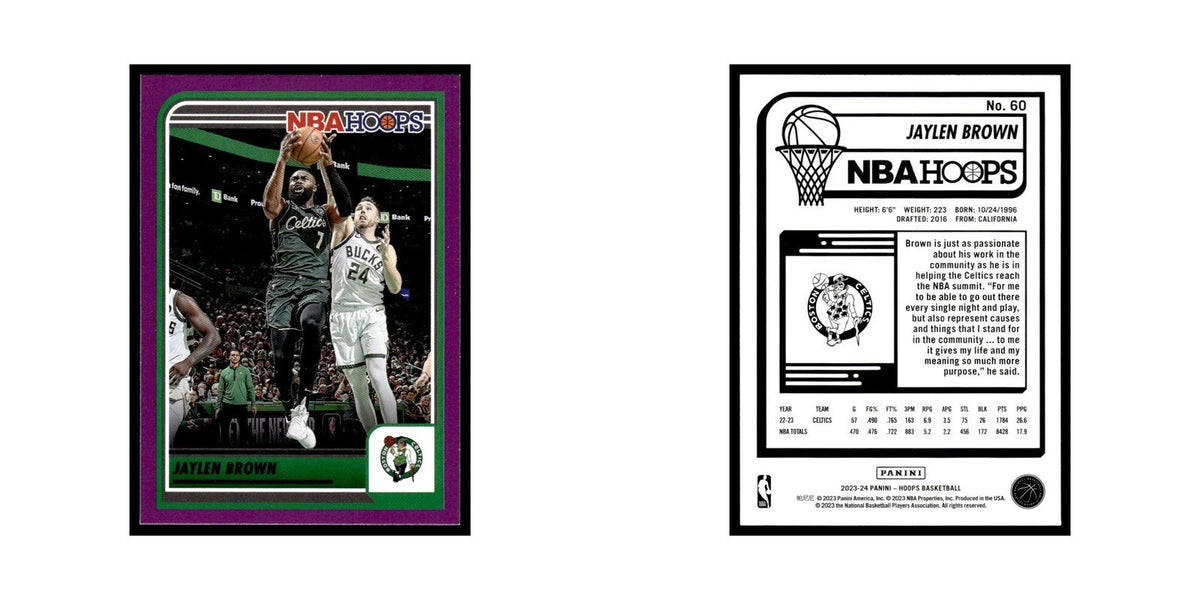 Jaylen Brown 2023 NBA Hoops #60 Boston Celtics Basketball Card NM