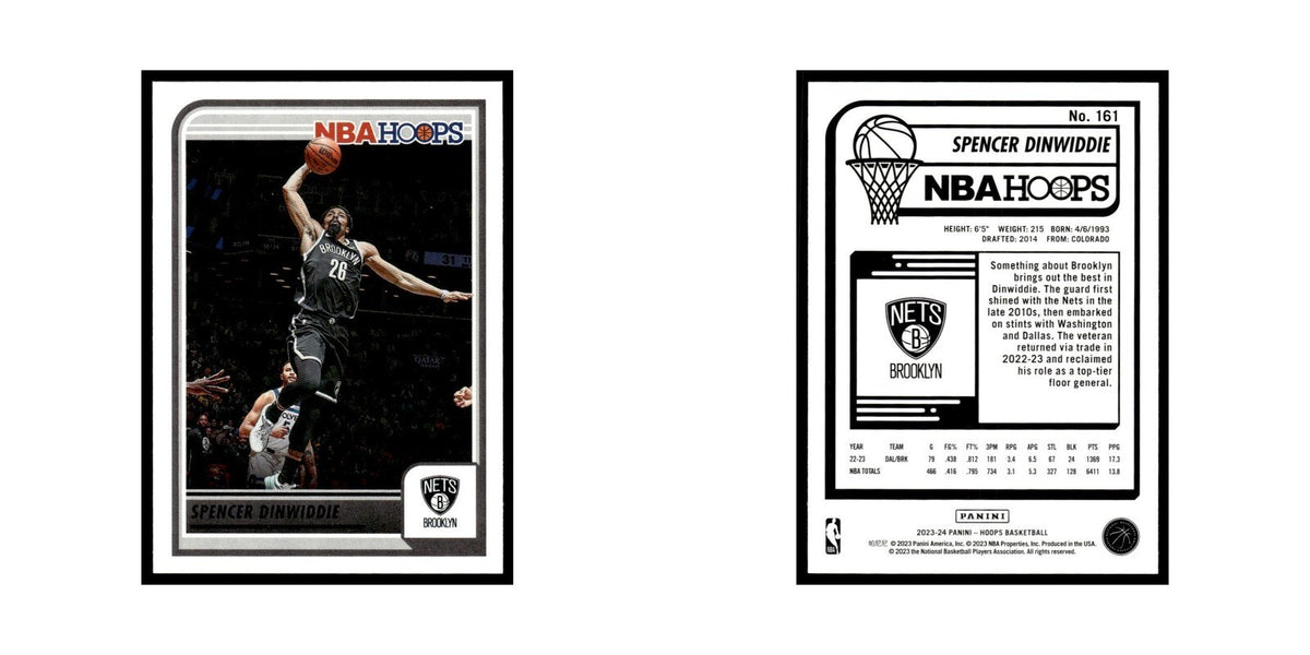 Spencer Dinwiddie 2023 NBA Hoops #161 Brooklyn Nets Basketball Card NM