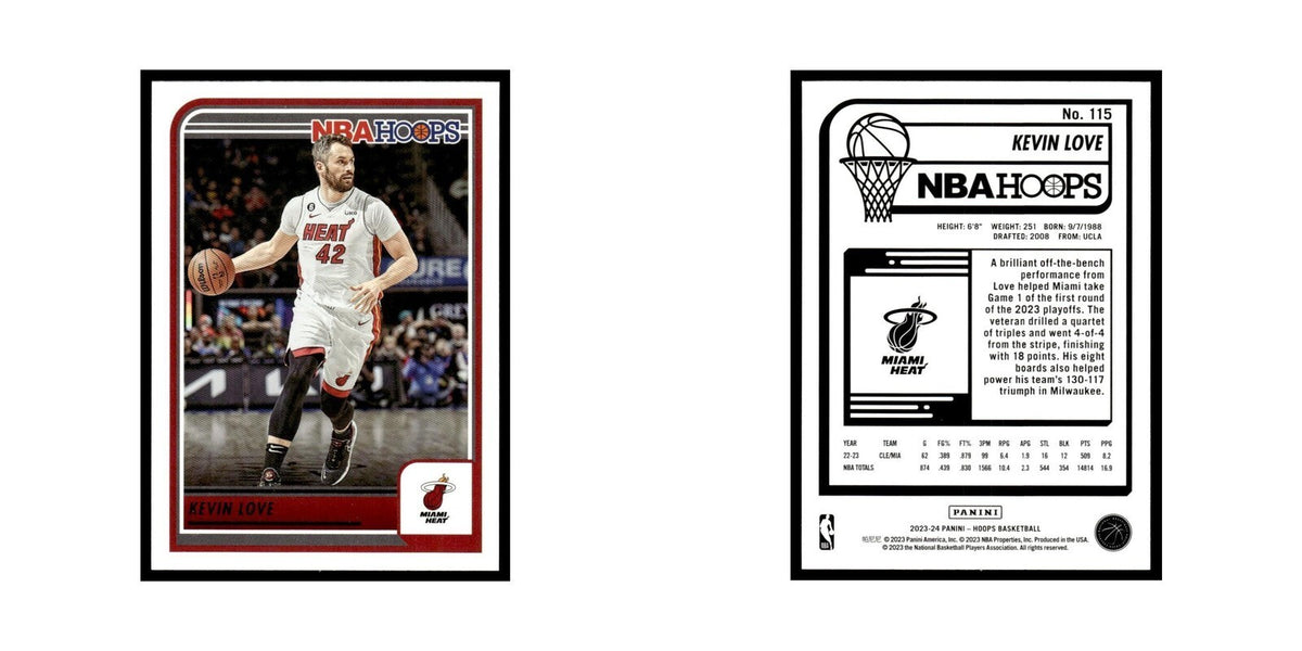 Kevin Love 2023 NBA Hoops #115 Miami Heat Basketball Card NM
