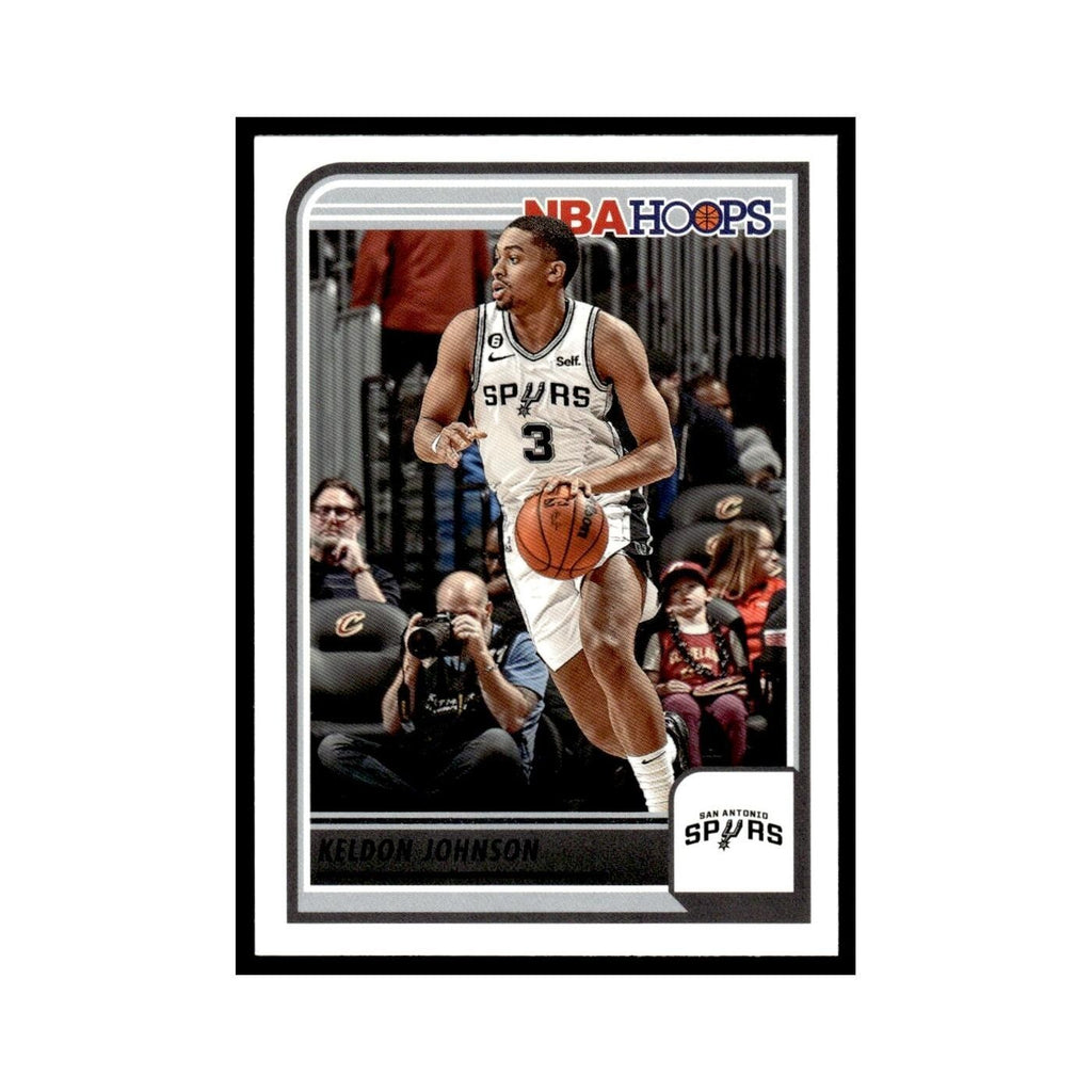 Keldon Johnson 2023 NBA Hoops #17 San Antonio Spurs Basketball Card NM