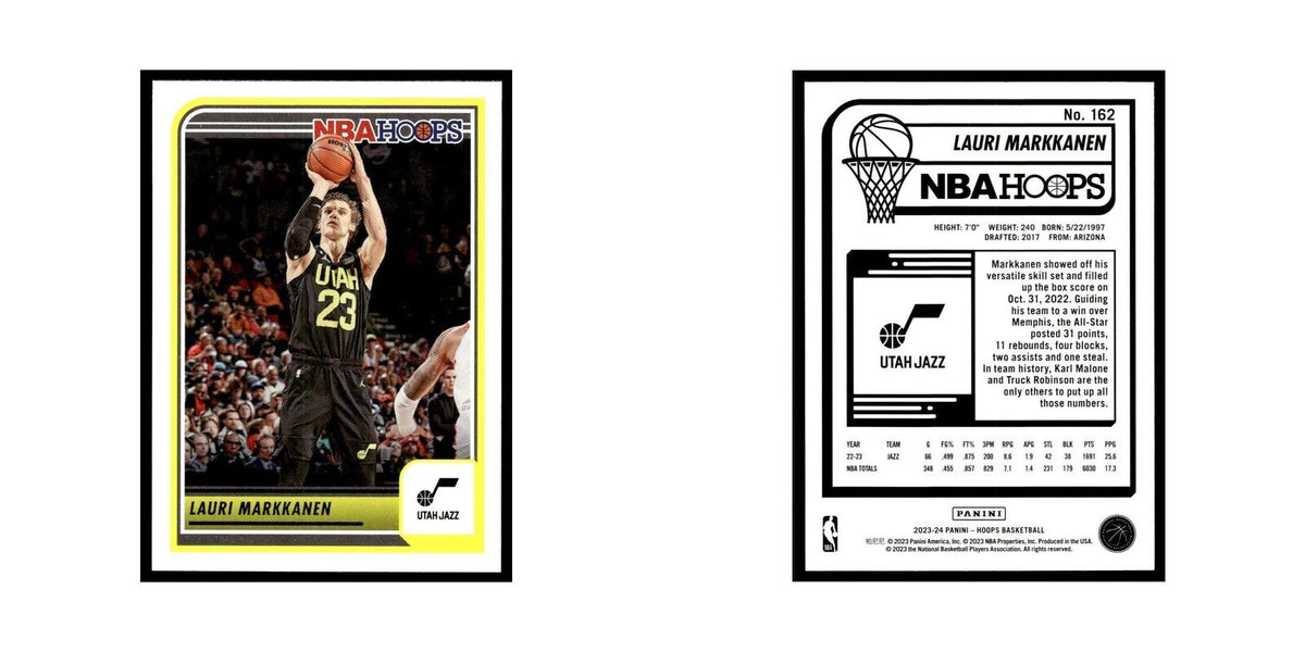 Lauri Markkanen 2023 NBA Hoops #162 Utah Jazz Basketball Card NM
