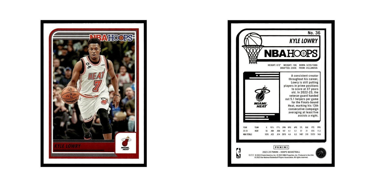 Kyle Lowry 2023 NBA Hoops #36 Miami Heat Basketball Card NM