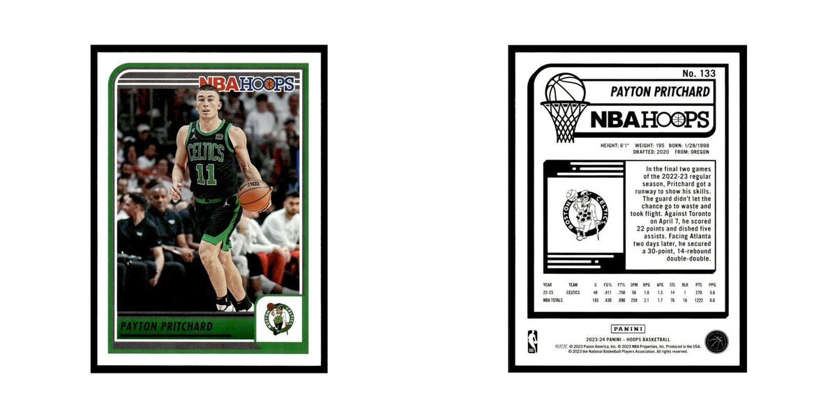 Payton Pritchard 2023 NBA Hoops #133 Boston Celtics Basketball Card NM