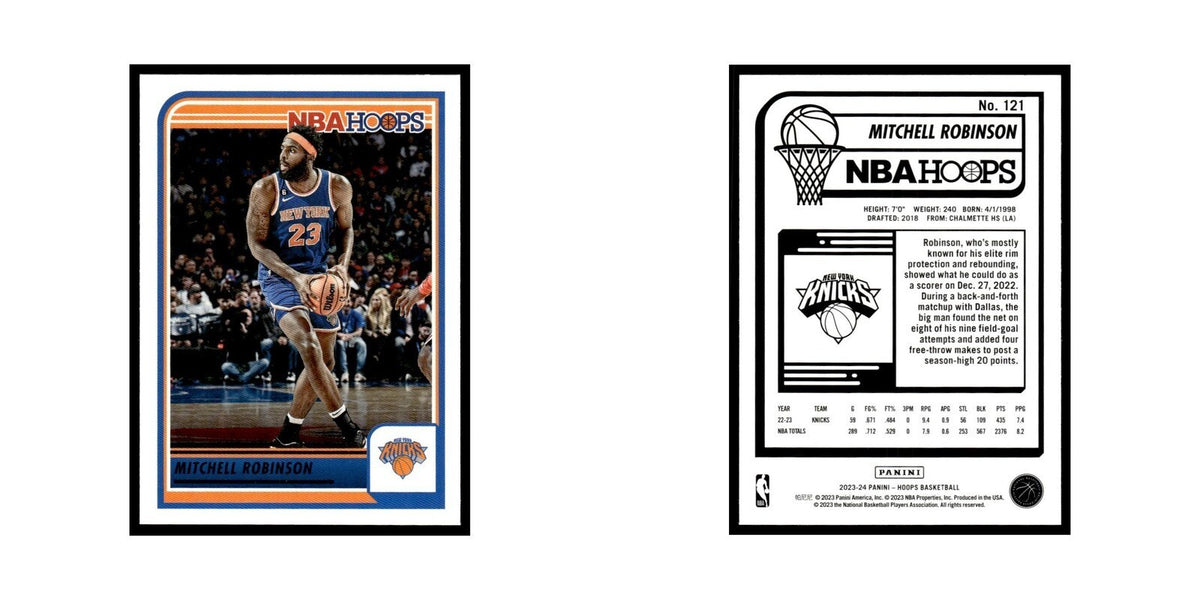 Mitchell Robinson 2023 NBA Hoops #121 New York Knicks Basketball Card NM
