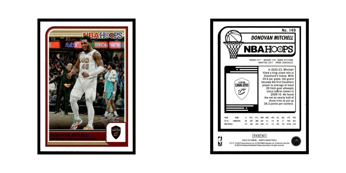 Donovan Mitchell 2023 NBA Hoops #149 Cleveland Cavaliers Basketball Card NM