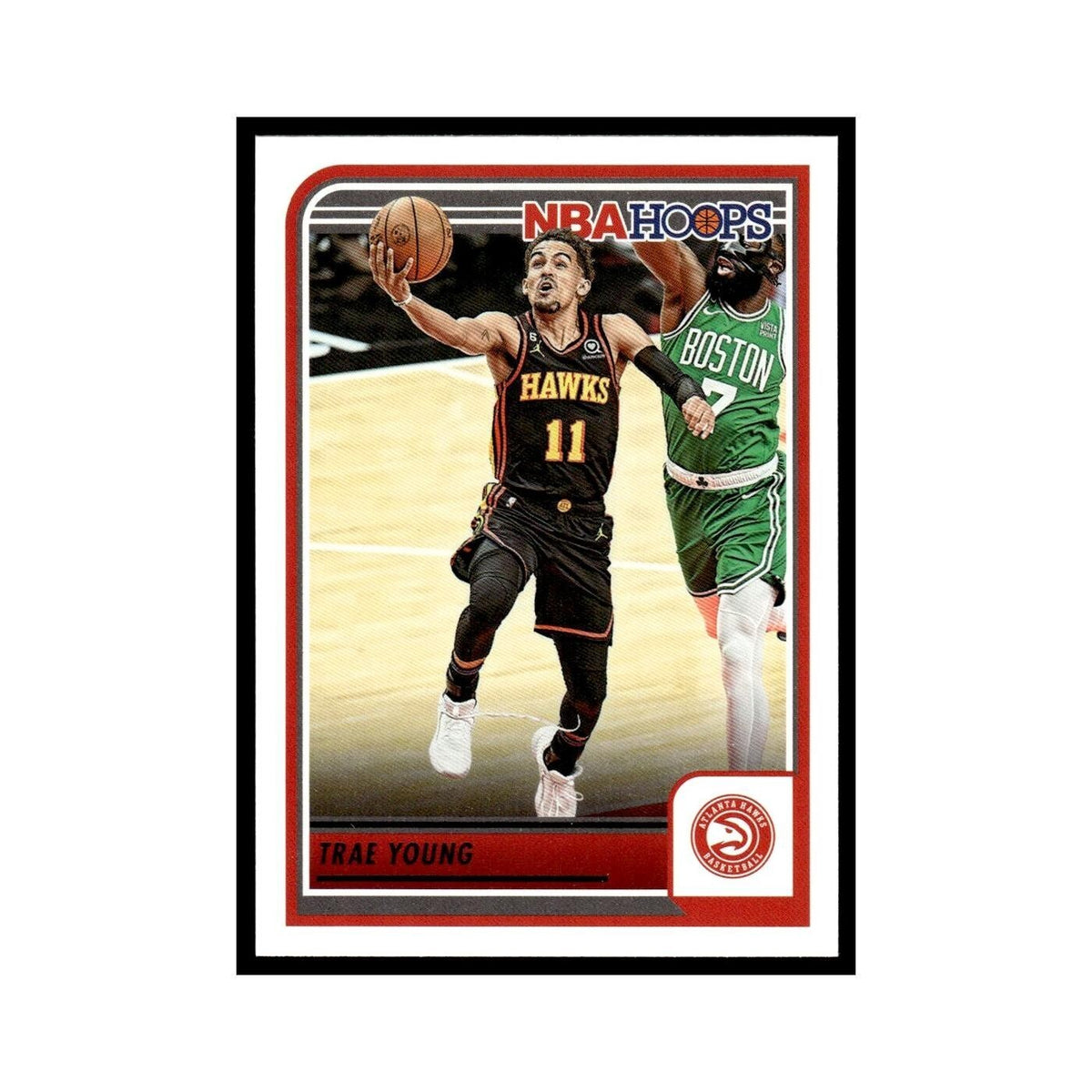 Trae Young 2023 NBA Hoops #117 Atlanta Hawks Basketball Card NM