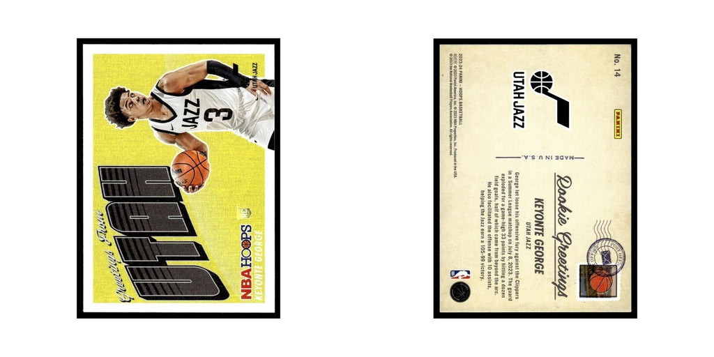 Keyonte George Rookie 2023 NBA Hoops #14 Baylor Bears Basketball Card NM