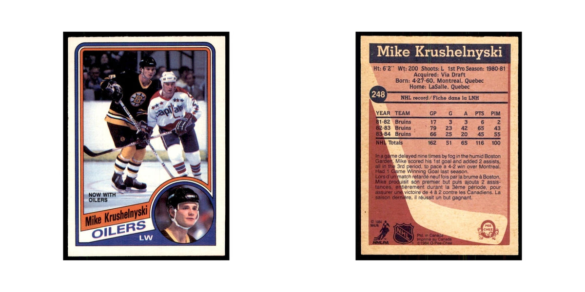 1984 O-Pee-Chee Mike Krushelnyski Edmonton Oilers #248
