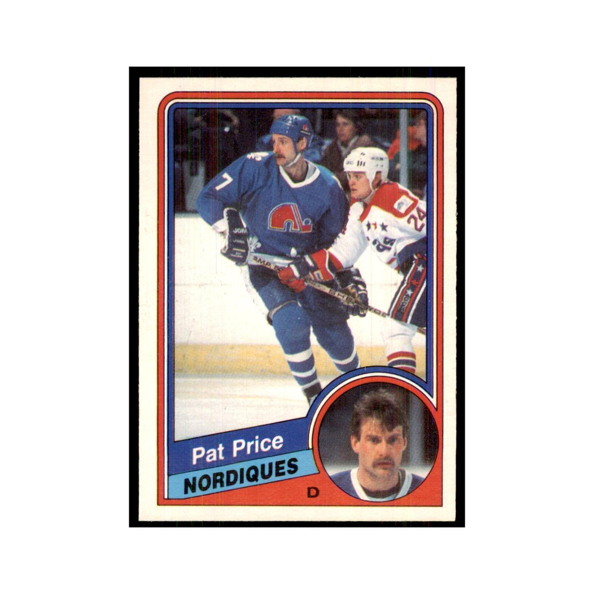 1984 O-Pee-Chee Pat Price Quebec Nordiques #286