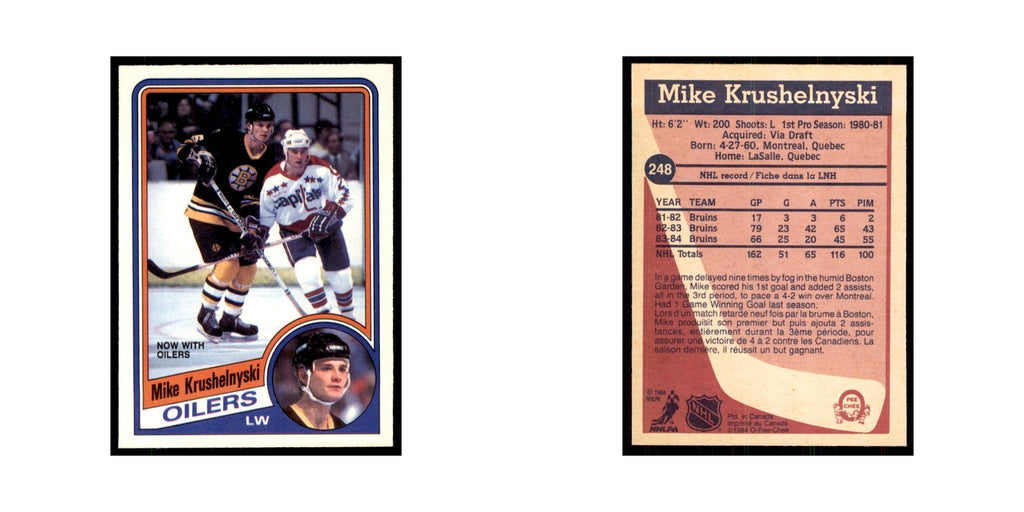 1984 O-Pee-Chee Mike Krushelnyski Edmonton Oilers #248