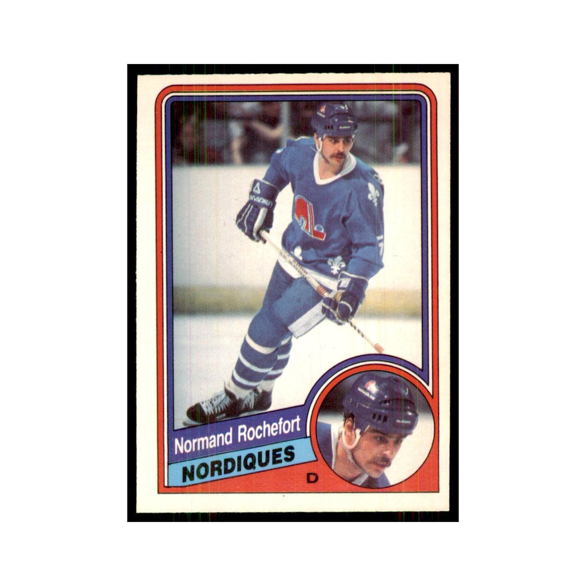 1984 O-Pee-Chee Normand Rochefort Quebec Nordiques #287