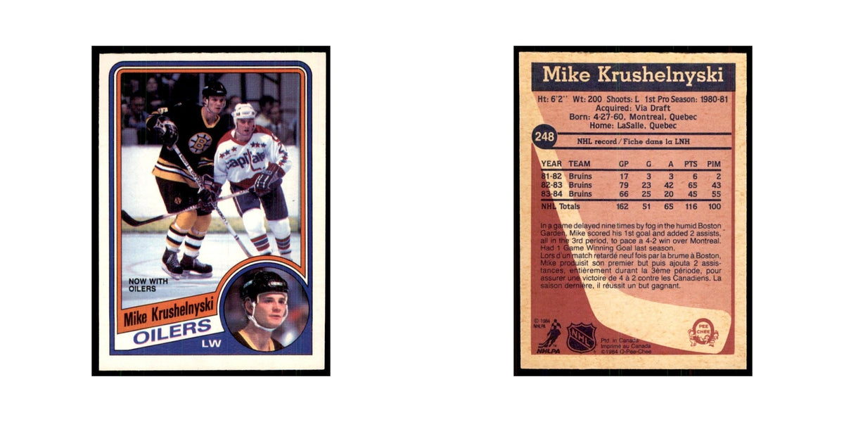 1984 O-Pee-Chee Mike Krushelnyski Edmonton Oilers #248