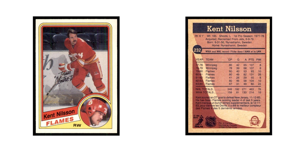 1984 O-Pee-Chee Kent Nilsson Calgary Flames #232