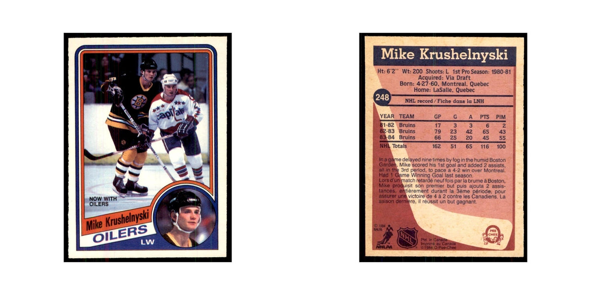 1984 O-Pee-Chee Mike Krushelnyski Edmonton Oilers #248