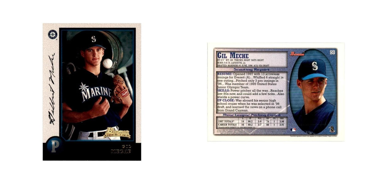 1998 Bowman Gil Meche Baseball Cards #80