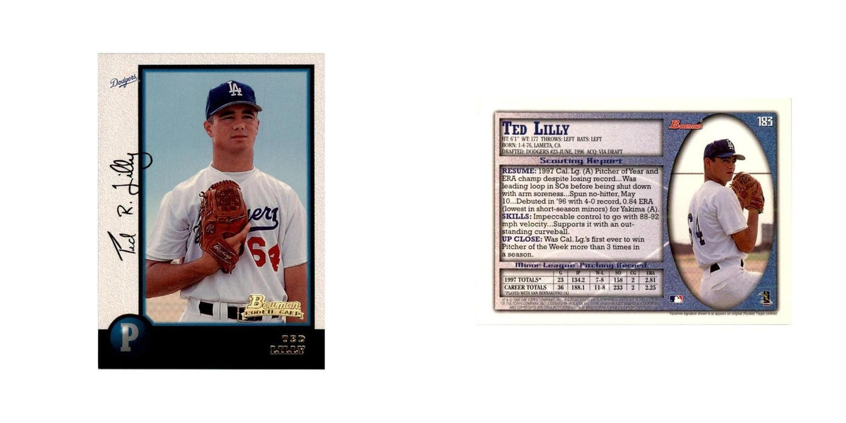 1998 Bowman Ted Lilly Baseball Cards #183