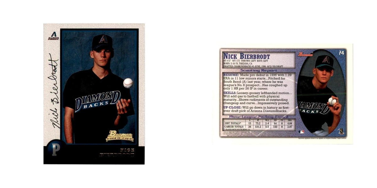 1998 Bowman Nick Bierbrodt Baseball Cards #74