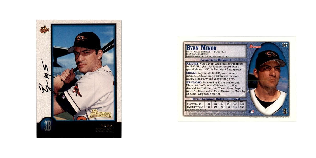 1998 Bowman Ryan Minor Baseball Cards #107
