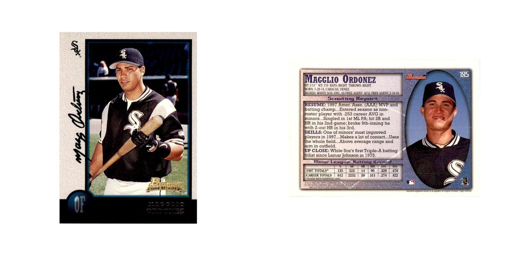 1998 Bowman Magglio Ordonez Baseball Cards #185