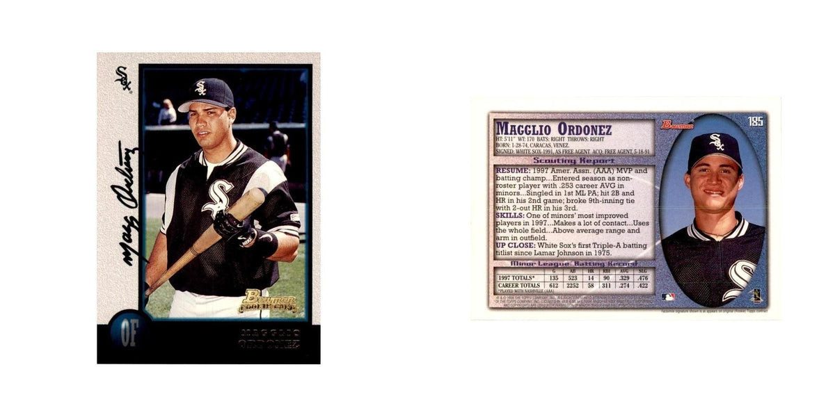 1998 Bowman Magglio Ordonez Baseball Cards #185