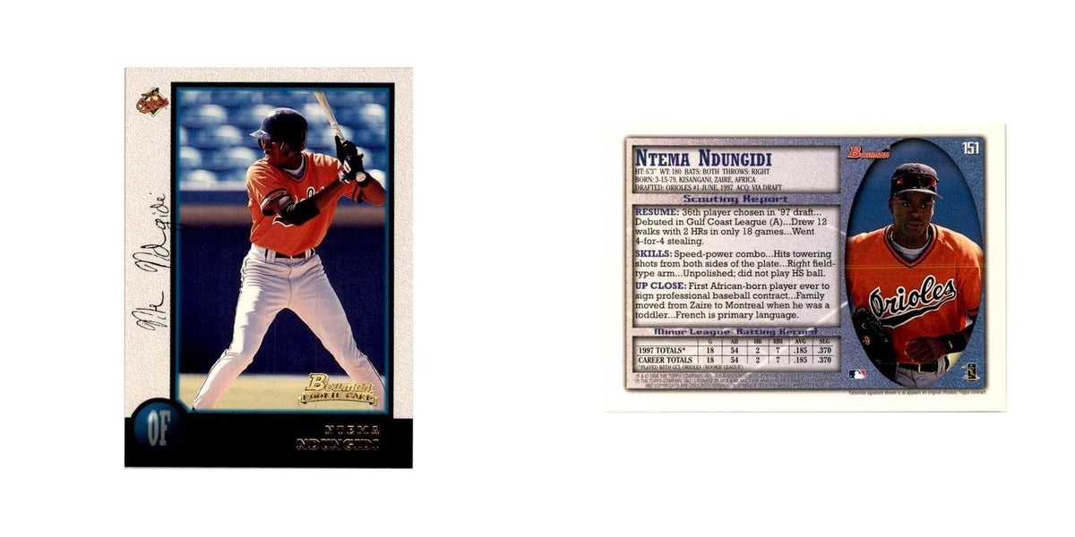 1998 Bowman Ntema Ndungidi Baseball Cards #151
