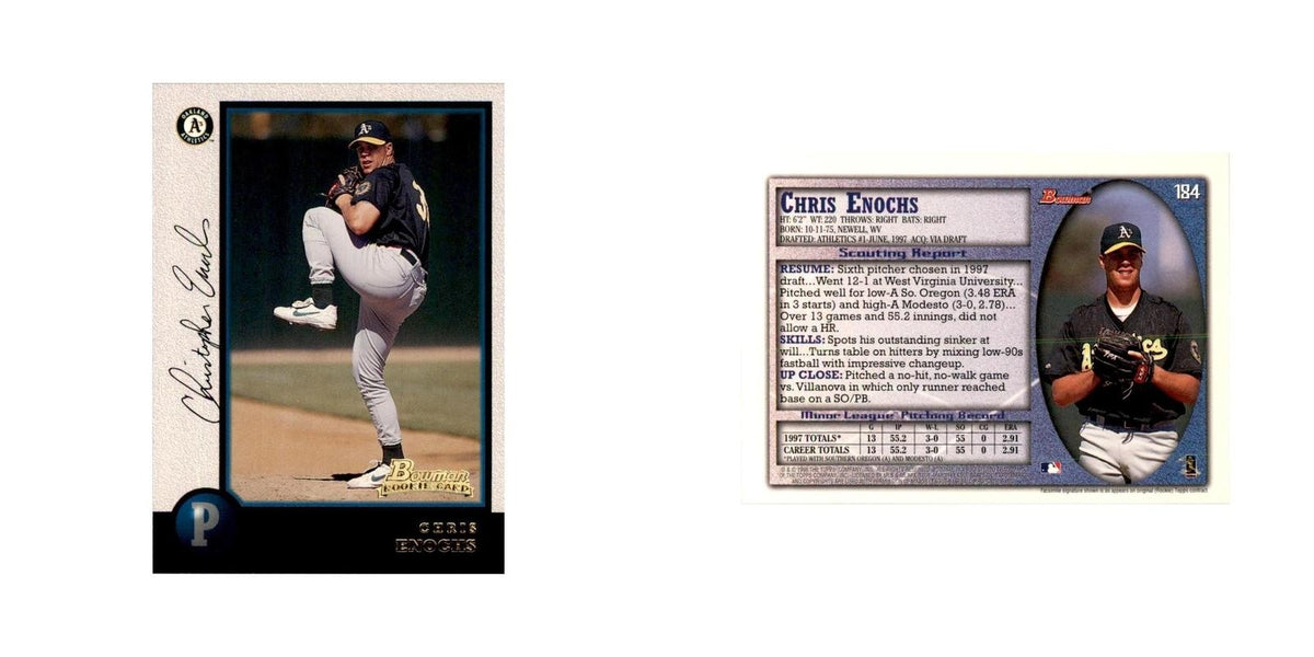 1998 Bowman Chris Enochs Baseball Cards #184