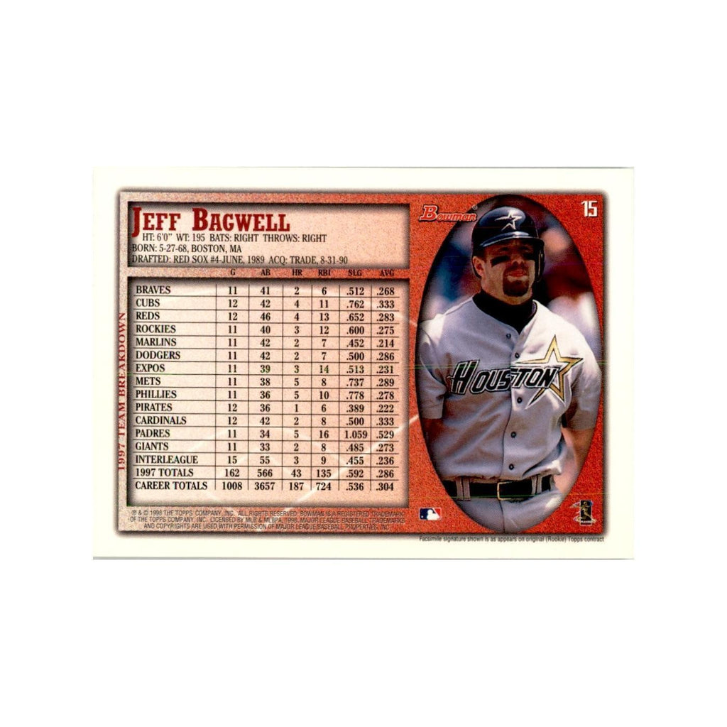 1998 Bowman Jeffrey Leonard Baseball Cards #15