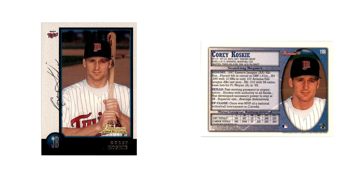 1998 Bowman Corey Koskie Baseball Cards #118