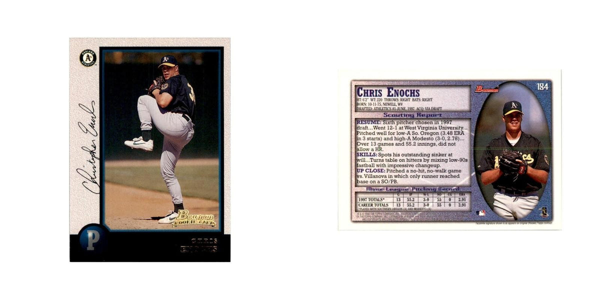 1998 Bowman Chris Enochs Baseball Cards #184