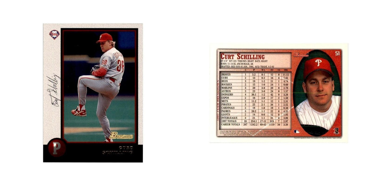 1998 Bowman Curt Schilling Baseball Cards #51