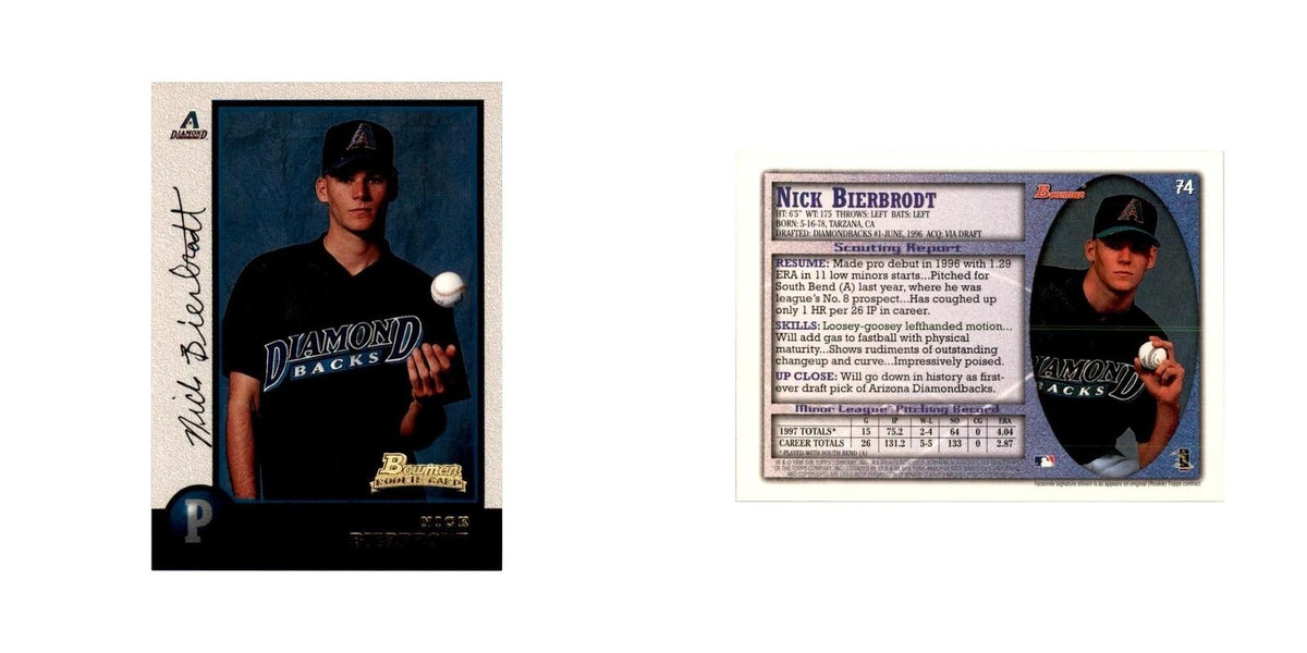 1998 Bowman Nick Bierbrodt Baseball Cards #74