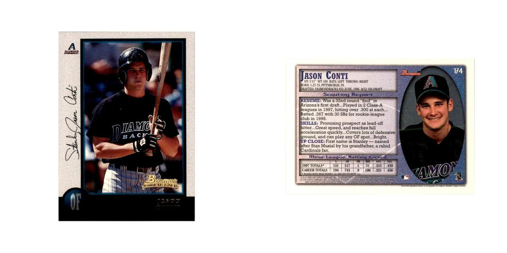 1998 Bowman Jason Conti Baseball Cards #174