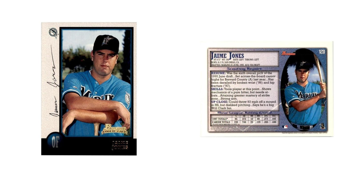 1998 Bowman Jaime Jones Baseball Cards #120