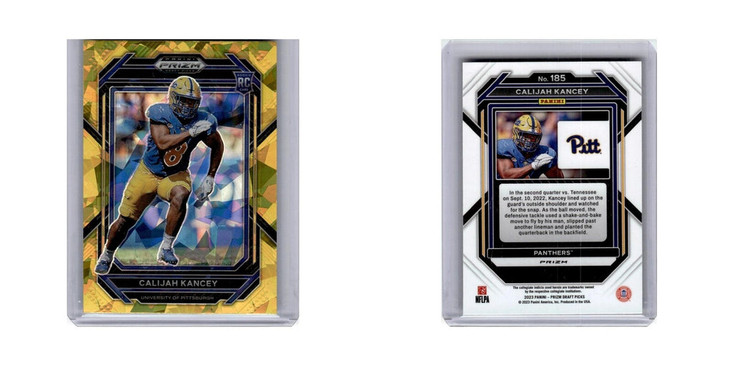 Calijah Kancey Rookie 2023 Panini Prizm Draft Picks Gold Ice #185 NM