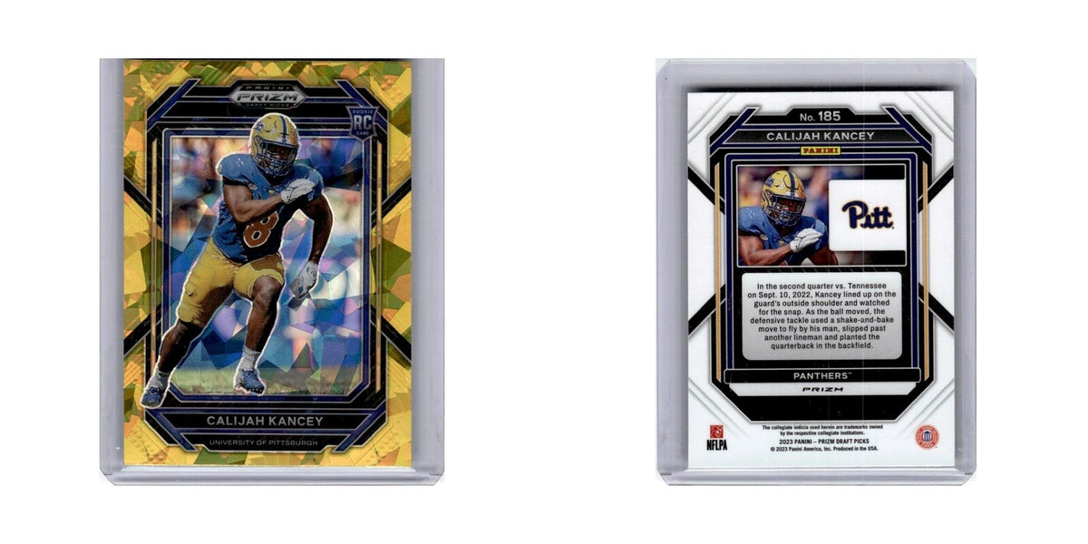 Calijah Kancey Rookie 2023 Panini Prizm Draft Picks Gold Ice #185 NM