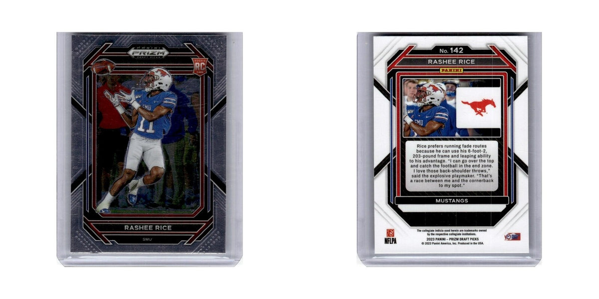 Rashee Rice Rookie 2023 Panini Prizm Draft Picks #142 SMU Mustangs NM