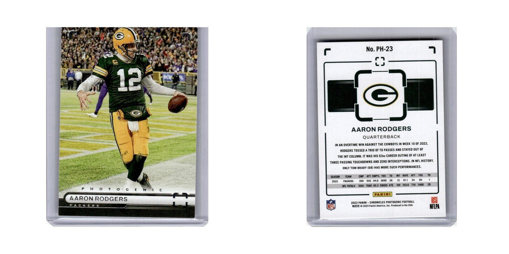 Aaron Rodgers 2023 Panini Chronicles Photogenic #PH-23 New York Jets NM