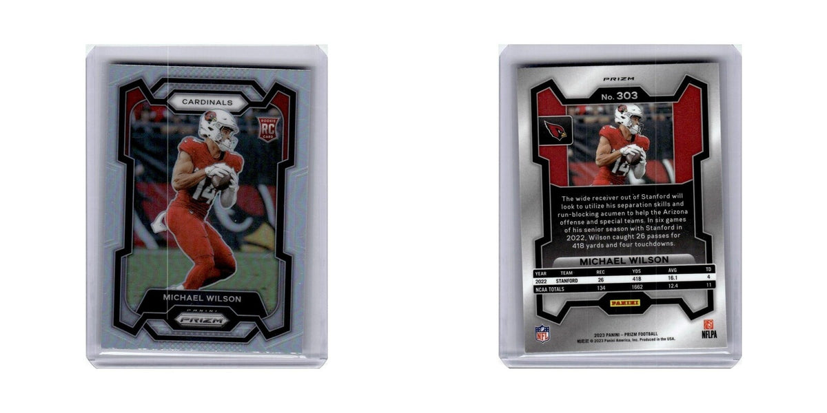 Michael Wilson Rookie 2023 Panini Prizm Silver #303 Arizona Cardinals NM