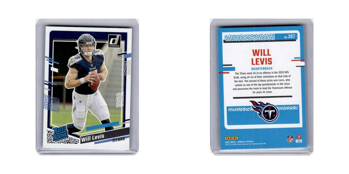 Will Levis 2023 Donruss Rated Rookie #397 Tennessee Titans Football Card NM
