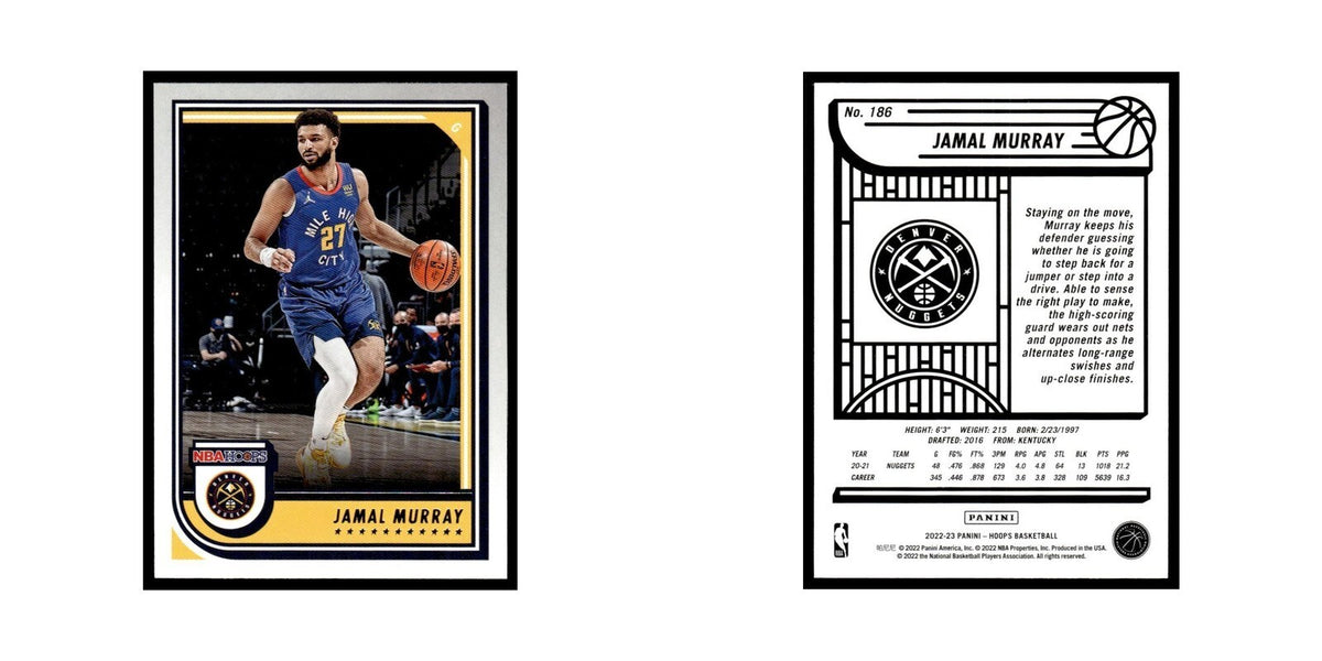 Jamal Murray 2022 NBA Hoops #186 Denver Nuggets Basketball Card NM