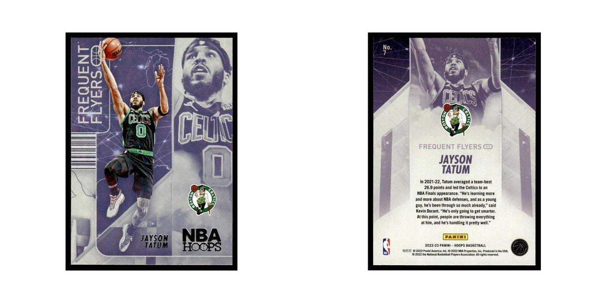 Jayson Tatum 2022 NBA Hoops #7 Boston Celtics Basketball Card NM