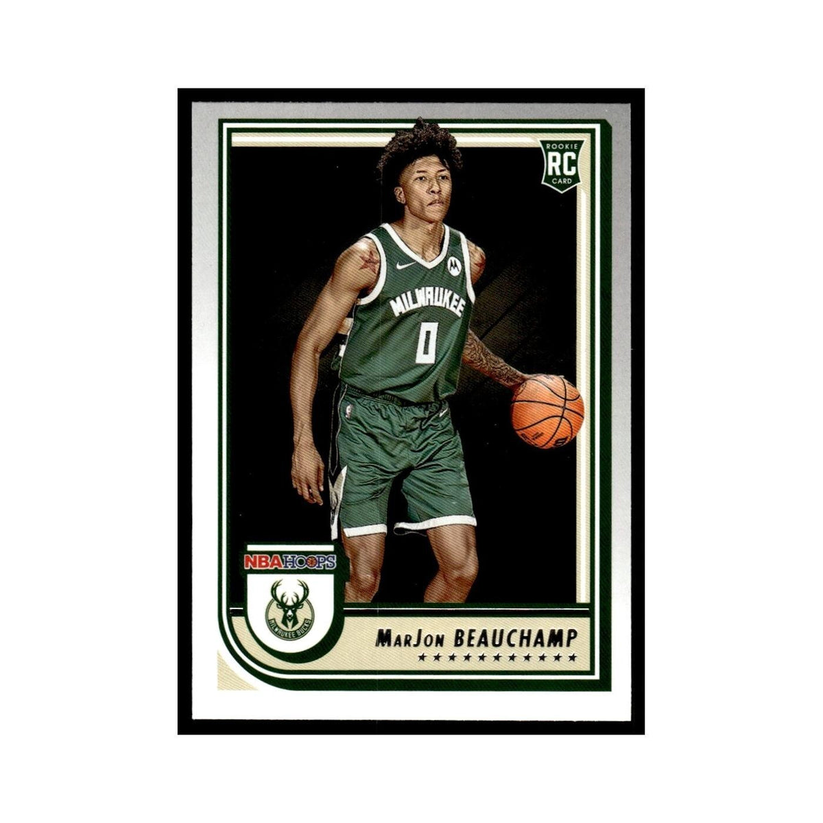 MarJon Beauchamp Rookie 2022 NBA Hoops #254 Milwaukee Bucks Basketball Card NM
