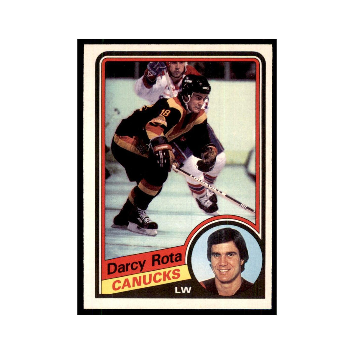 1984 O-Pee-Chee Darcy Rota Vancouver Canucks #328